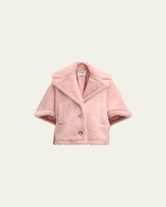 Aleggio Pink Teddy Wool-Blend Cap